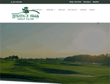 Tablet Screenshot of heritagehillsgolfclub.com